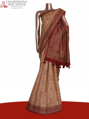 Exclusive Pure Tussar Silk Saree